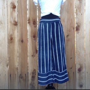 Hipster Blue flowey Pants Cute!!